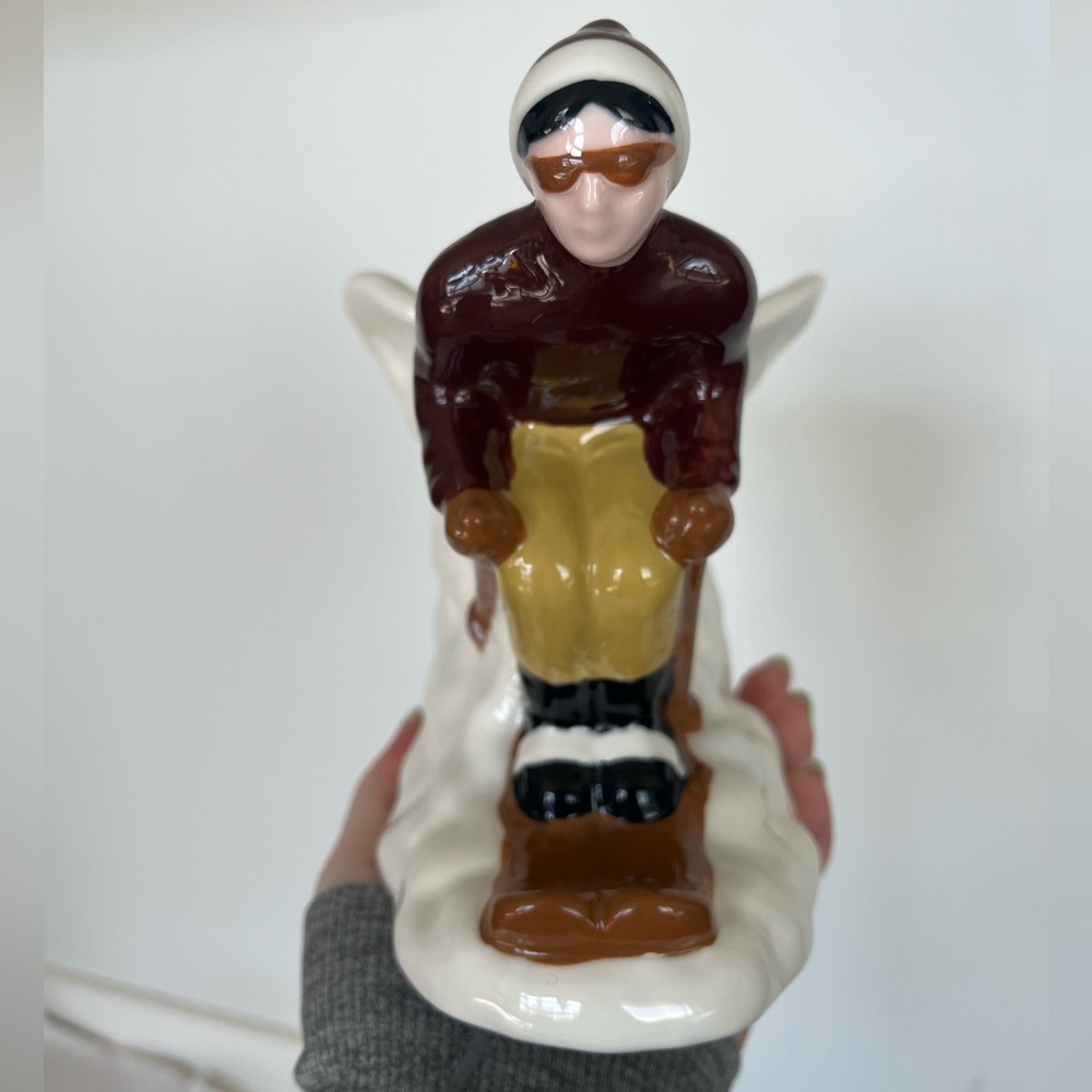 West Elm Ceramic Skier Vase, brand new, alone or in set
